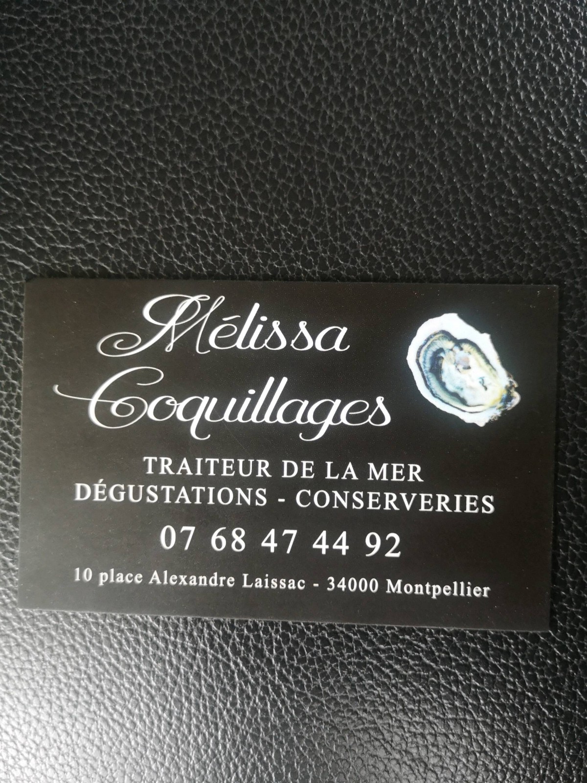 Traiteur de la mer coquillages et conserverie  Montpellier Hérault 34000 Melissa coquillage traiteur