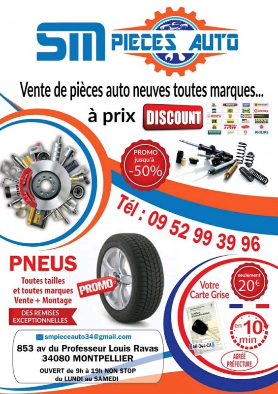 Où trouver des pièces détachées et de rechange pas cher et toutes marques sur Nîmes Gard proche de Montpellier Hérault 