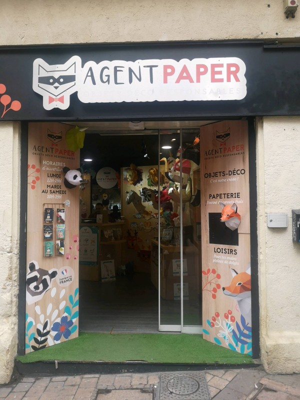 Décoration en papier Montpellier centre ville 34000 Société agent paper objet déco responsable