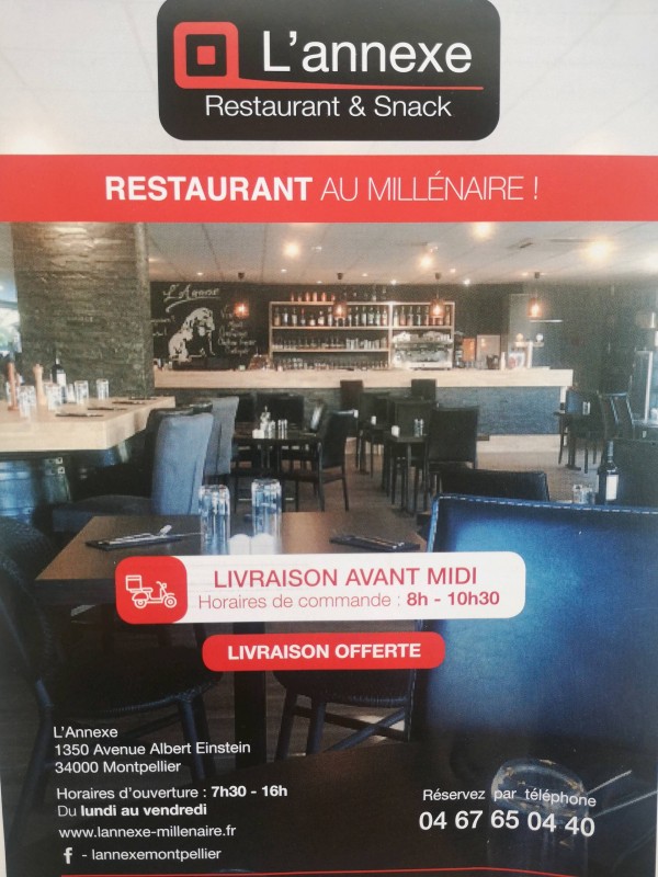 Restaurant millénaire  Montpellier millénaire 34000 L'année restaurant snack
