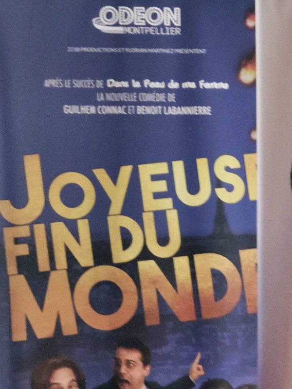 Où voir la pièce de théâtre Le spectacle joyeuse fin du monde sur Montpellier